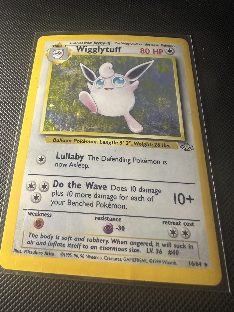 Wigglytuff Unlimited Holofoil Jungle  16