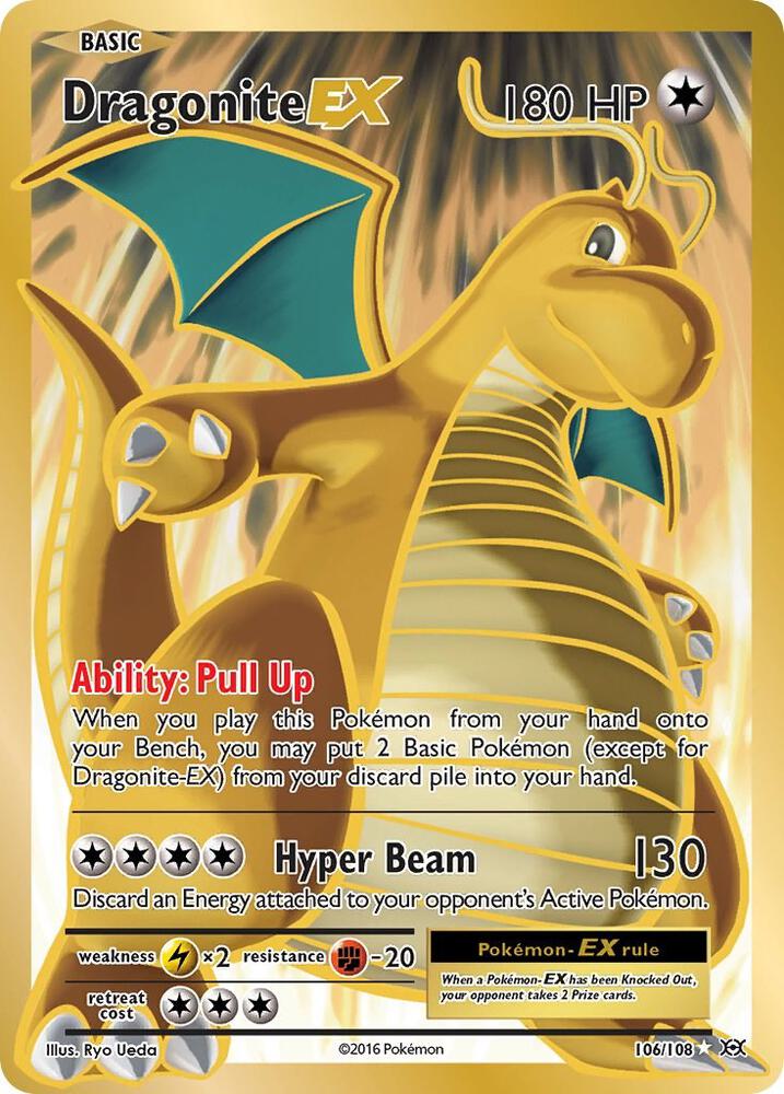 Dragonite EX Holofoil XY Evolutions English 106