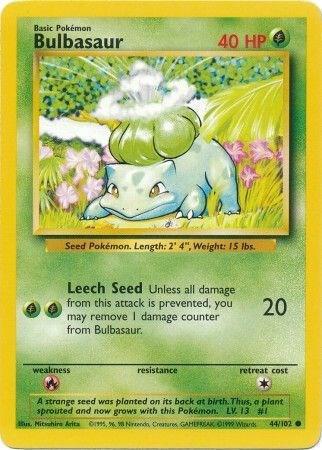 Bulbasaur Normal LP Base Set Unlimited English 44 |ed76cc80-b7b8-41c8-8128-97f885df0181