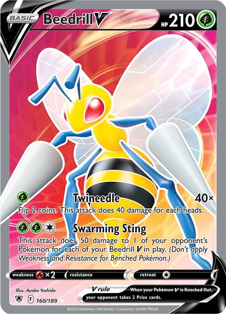 Beedrill V (Full Art) Holofoil NM Astral Radiance English 160 |3a0b6a97-d132-4d32-a463-e3a35f278cbb