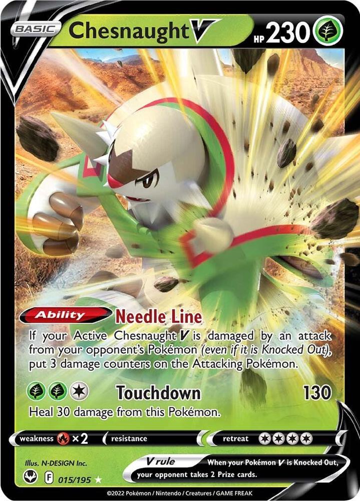 Chesnaught V Holofoil NM Silver Tempest English 15 |6d485840-75a3-4bd4-8b62-23632b2dcd44