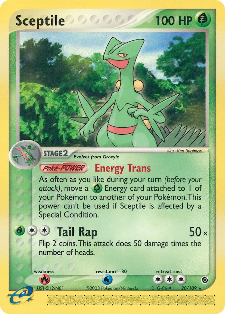 Sceptile (20) Normal LP EX Ruby & Sapphire English 20 |8ada10cc-ec08-47d1-8a56-a30d66a7b68d