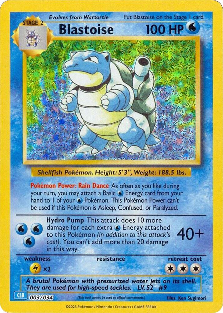 Blastoise Trading Card Game Classic English 3