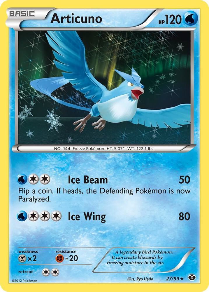 Articuno Reverse Holofoil MP Next Destinies English 27 |5343ba15-6518-4eb3-bc67-ea45e37aaea8