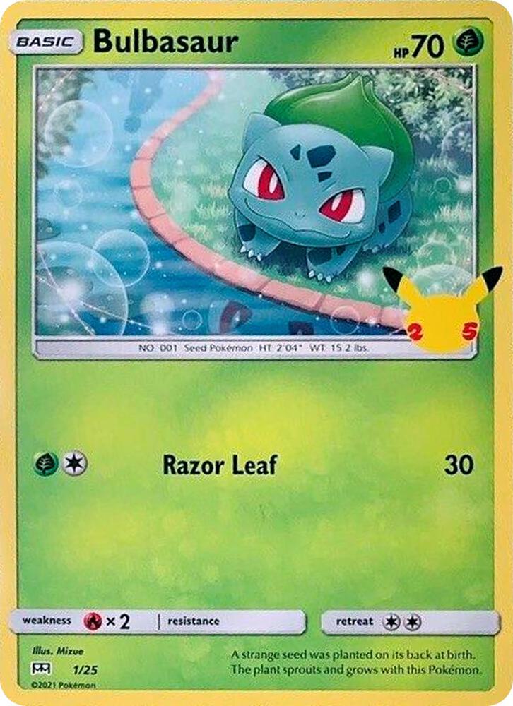 Bulbasaur Normal NM McDonald's 25th Anniversary Promos English 1 |acfac181-8c9b-44fd-bf05-c412e1a27c77