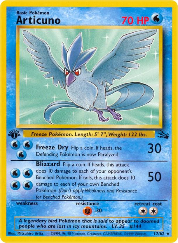 Articuno (17) Unlimited LP Fossil English 17 |9d234b6b-453a-4381-8fba-aeabc79be9ab