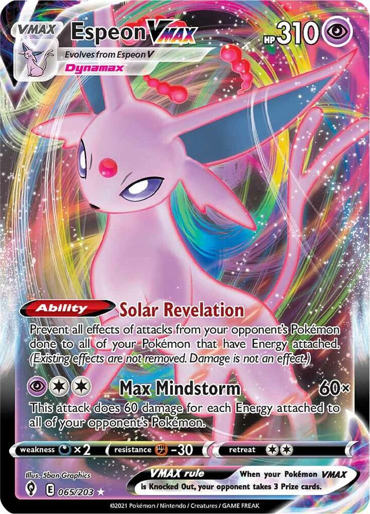 Espeon VMAX Holofoil NM Evolving Skies English 65 |a69dfc75-d0b0-43a8-93ea-6ca9c8eb7f90