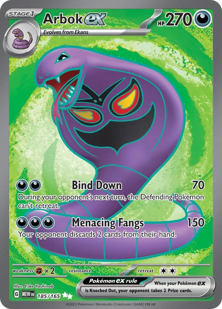 Arbok ex Holofoil Full Art SV: 151