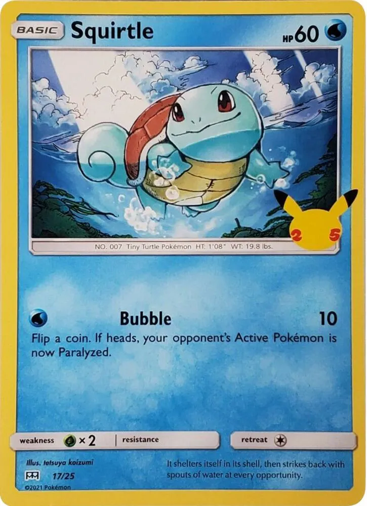 Squirtle McDonald's 25th Anniversary Promos