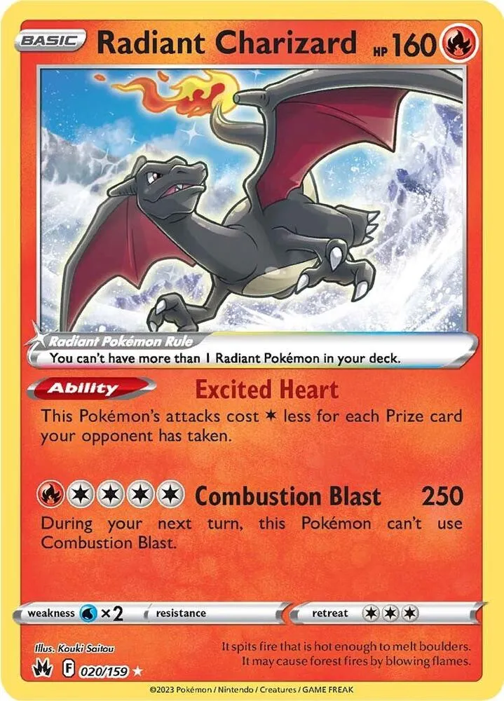 Radiant Charizard Crown Zenith
