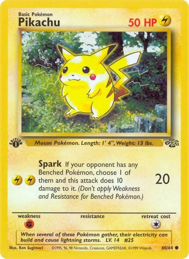 Pikachu Jungle 1st Edition