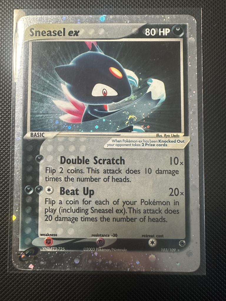 Sneasel ex Holofoil LP EX Ruby & Sapphire English 103