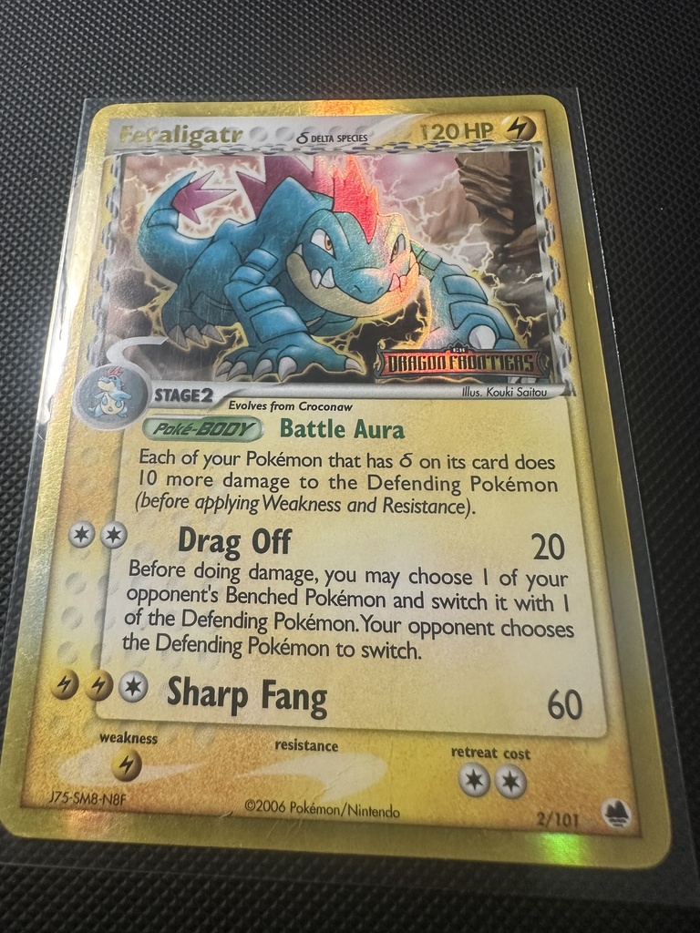 Feraligatr Delta Species Reverse Holofoil MP EX Dragon Frontiers English 2
