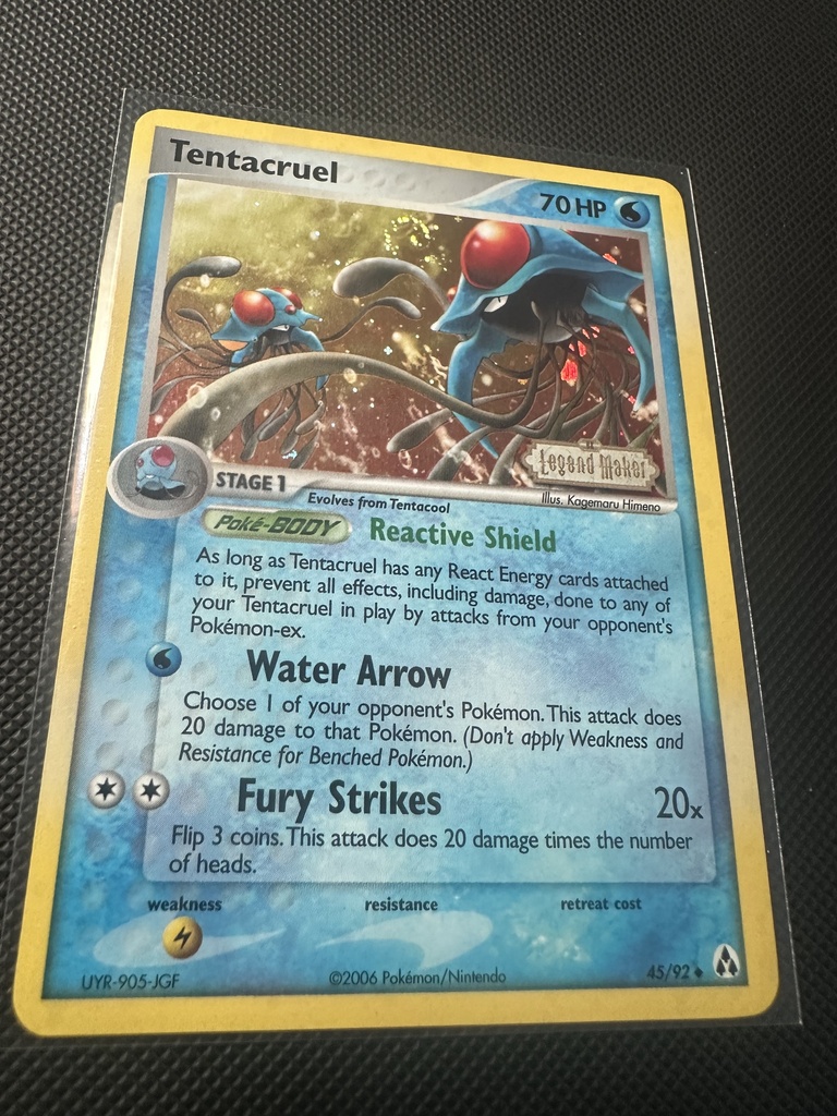 Tentacruel Reverse Holofoil NM Legend Maker English 45