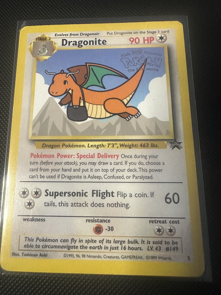Dragonite Movie Promo  MP WotC Promos English 5