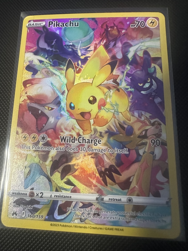 Pikachu Holofoil NM Crown Zenith English 160