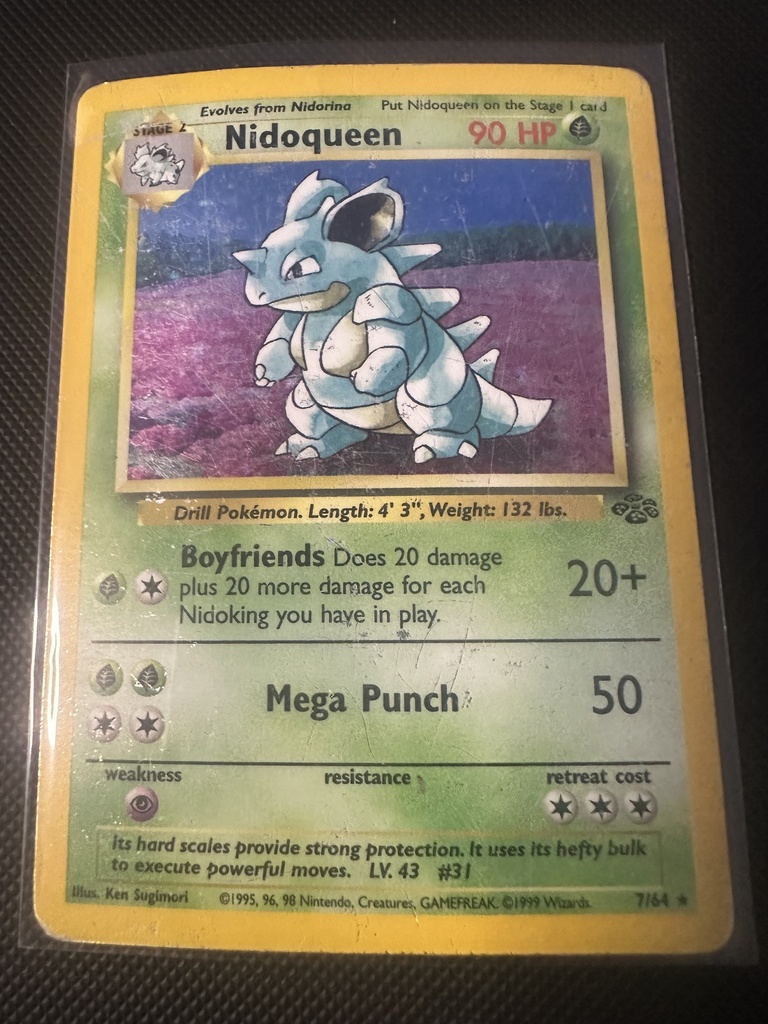 Nidoqueen Unlimited Holofoil HP Jungle English 7 |96188486-63ed-4afb-973c-160d732d66a4