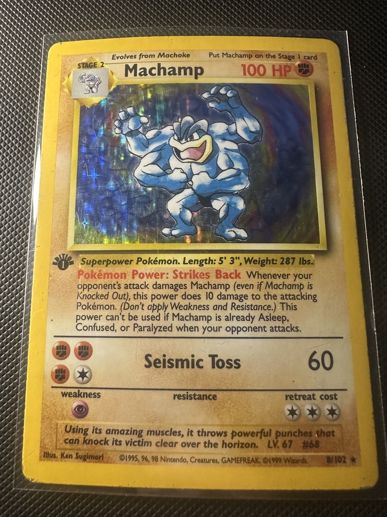 Machamp 1st Edition Holofoil MP Deck Exclusives English 8 |c8ed69b8-06bc-418f-9f13-1875a93001a6
