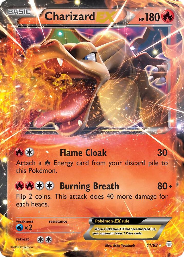 Charizard EX Holofoil NM Generations English 11 |2acdb78c-ee20-4cad-9d1b-d79d37416c01