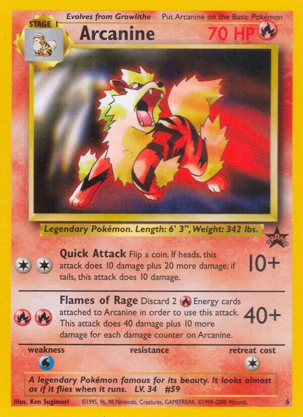 Arcanine Normal LP WotC Promos English 6 |4bd00990-bb05-42bd-a48e-9db8821873f4