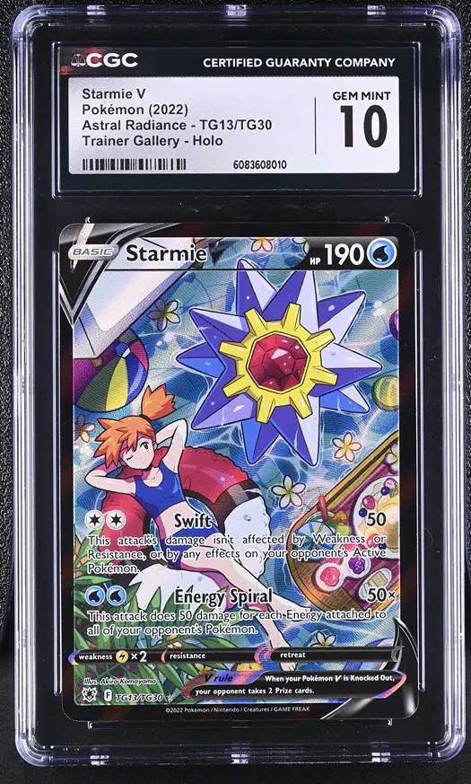 Starmie V Full Art Astral Radiance CGC 10