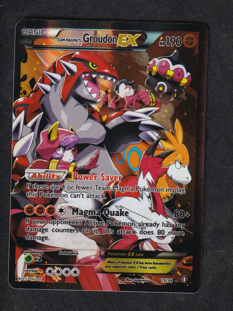 Team Magma's Groudon EX Full Art 15/34