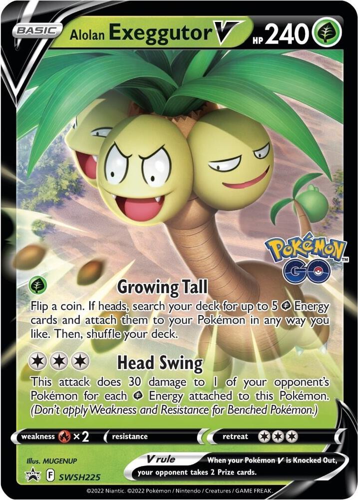 Alolan Exeggutor V Holofoil NM Sword & Shield Promo English 225 |420b6337-51cf-47f2-bc78-d60777e76895