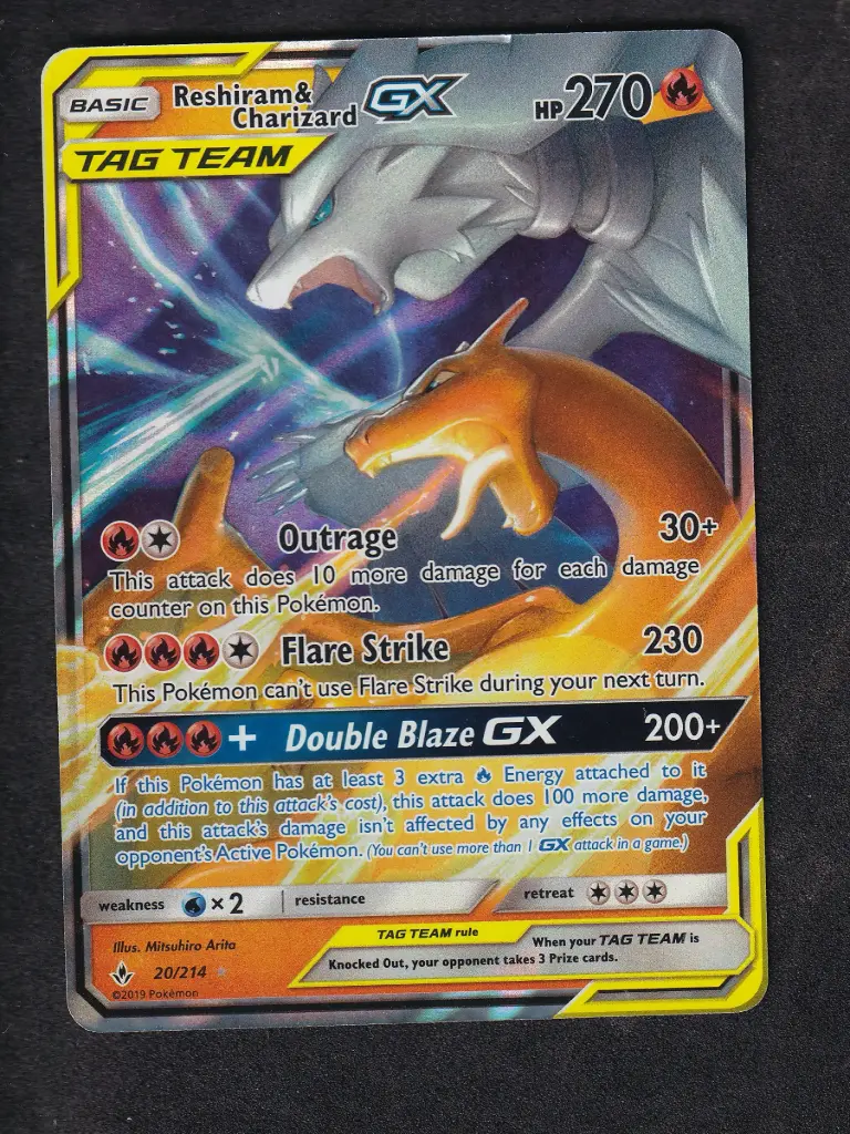 Reshiram & Charizard GX 20/214