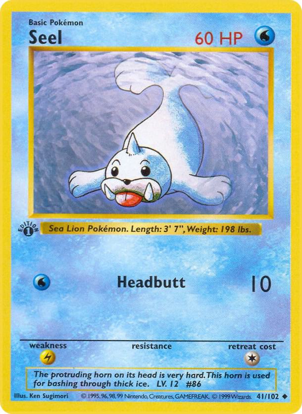 Seel Shadowless LP Base Set (1st Edition & Shadowless) English 41 |7b383cb6-d570-4fc8-bbea-1cad9ff098dc