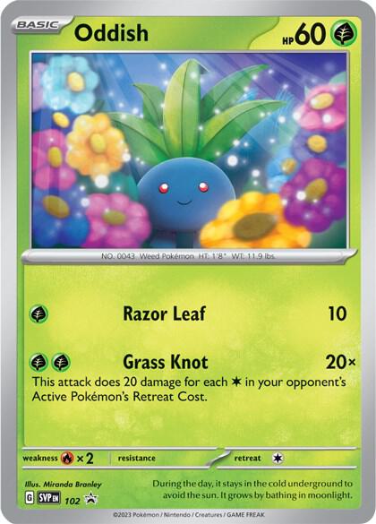 Oddish (Still Sealed) Normal NM Scarlet & Violet Promos English 102 |2ed27169-879e-4797-859f-9223be3bf5ab