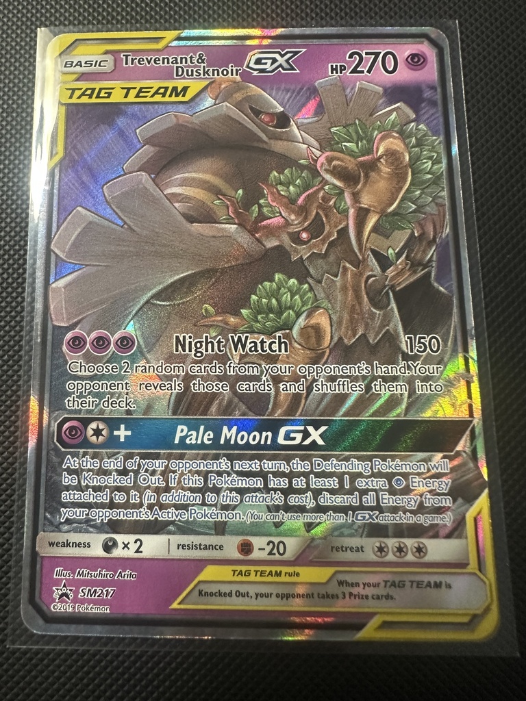 Trevenant & Dusnoir GX Holofoil NM Sun & Moon Promos English 217 |909ad110-2fd1-4302-abf9-a52819826f37