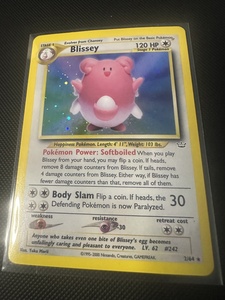 Blissey Unlimited Holofoil LP Neo Revelation English 2 |235b778a-cfaa-40cb-863f-3b52a3dc0b34