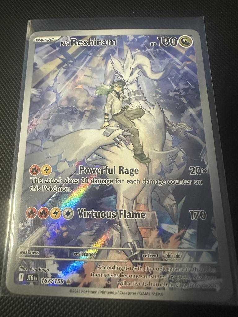 N's Reshiram Holofoil NM Journey Together English 167 |a5f2fec8-1ded-487d-80df-80a4f731f118