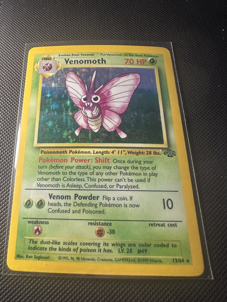 Venomoth Unlimited Holofoil MP Jungle English 13 |84c4b158-a114-4418-95bb-7c9ce253c155